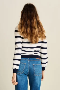 POM Amsterdam TRUI Lucy Dark Navy Striped Dark navy Discount
