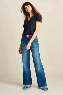 POM Amsterdam TSHIRT Ellen Dark Navy New