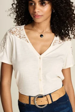 POM Amsterdam TSHIRT Ellen Ecru Sale