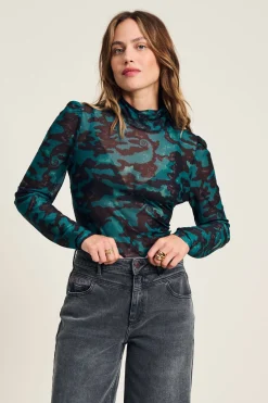 POM Amsterdam TURTLENECK Camo Teal Green Online