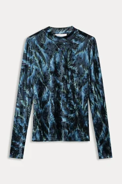 POM Amsterdam TURTLENECK Feathers Blue Hot