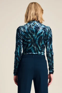 POM Amsterdam TURTLENECK Feathers Blue Hot