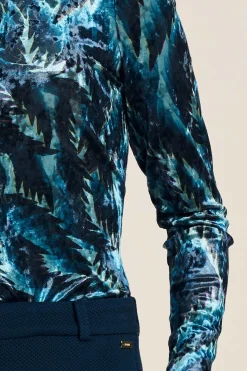 POM Amsterdam TURTLENECK Feathers Blue Hot
